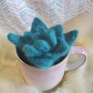 Succulent, needle felted